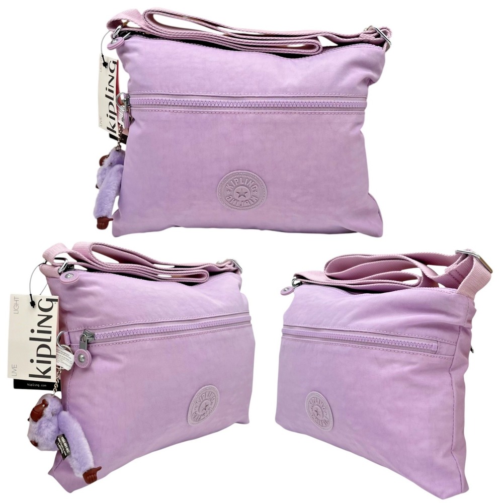 Kipling Women's Annabelle Medium Crossbody Shoulder Bag Lilac Lavender 11x10x1"